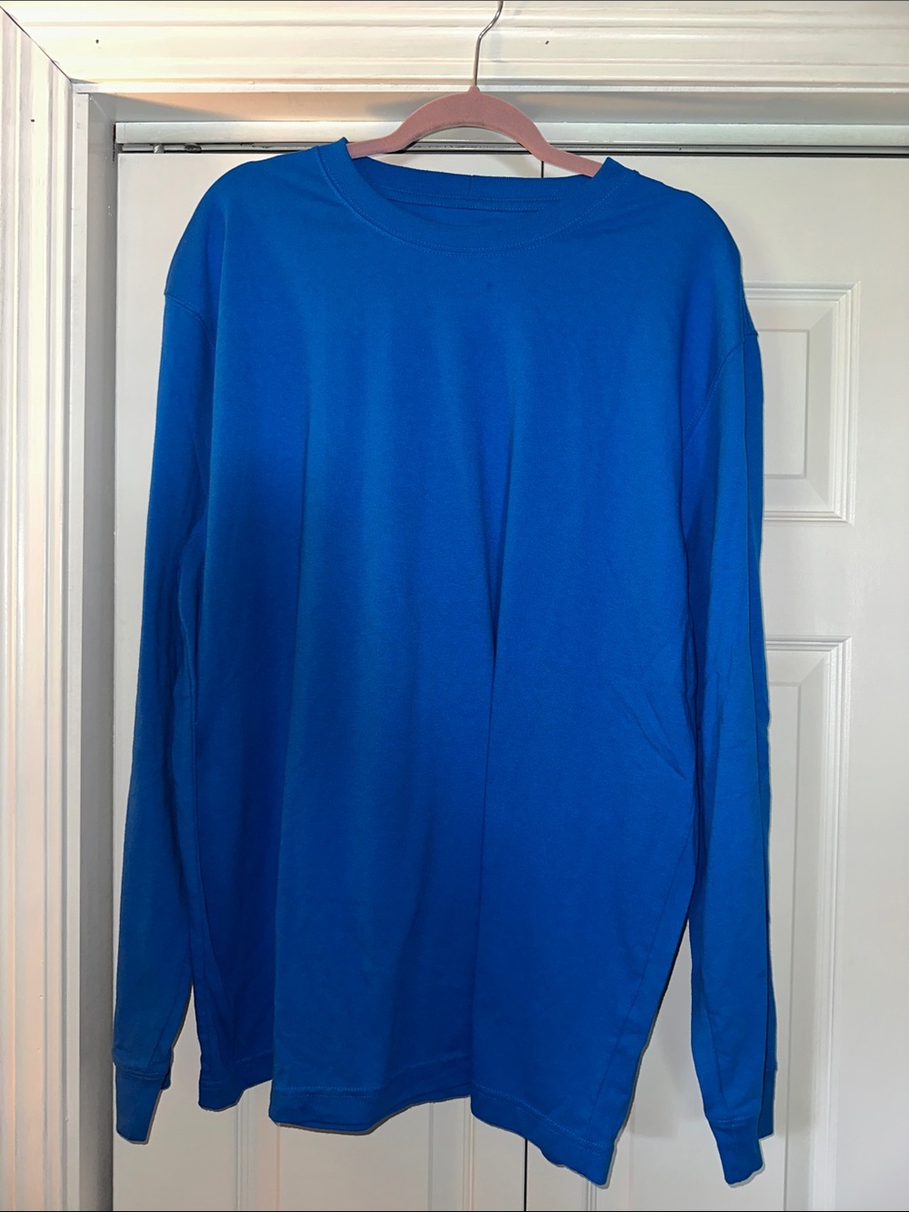 Carhartt Men's Long-Sleeve Crewneck Shirt - Royal Blue